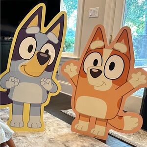 Bluey and bingo cardboard cutouts